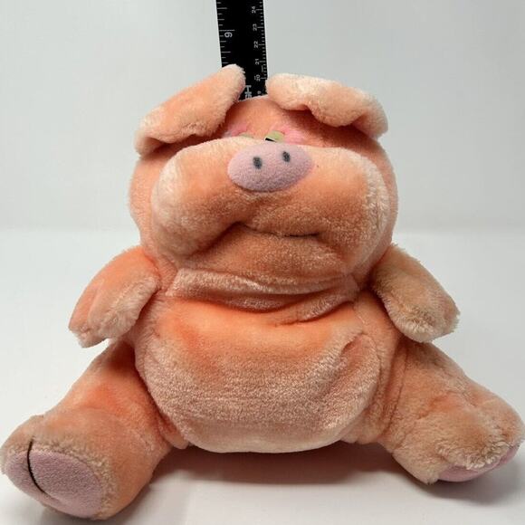 Beaufort Pig 1983 Mattel Emotions 8.5" Plush Pink Plushie Stuffed Animal Vtg - Picture 6 of 16